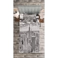 thumbnail image 3 of Ambesonne City Quilted Bedspread Set 2 Pcs, Manhattan Urban Scenery, Twin Size, Grey, 3 of 3