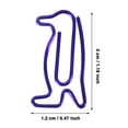 thumbnail image 2 of IMENGL Clearance! Paper Clips for Animal Shaped Paperclip Fun Paper Clips Assorted Colors Paperclip Coated Paper Clips Bookmark Clips Office Supplies for Document Organizing 20 Counts One Size Purpl, 2 of 7