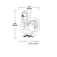 thumbnail image 4 of WIRESTER Set of 2pcs Acrylic Ready to Hang Ornament, Hanging Ornaments for Christmas Tree Holidays Party Home Office Decoration Gift - Animal Black Silkie Chicken & Animal White Silkie Chicken, 4 of 7