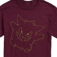 thumbnail image 3 of Pokémon - Gengar Big Face - Men's Short Sleeve Graphic T-Shirt, 3 of 5