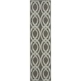 thumbnail image 3 of Nourison Calabas Indoor/Outdoor Modern Trellis Ivory/Grey 2'2" x 7'6" Area Rug, (8' Runner), 3 of 10