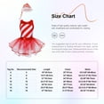 thumbnail image 7 of YiZYiF Kids Girls Sequin Stripe Ballet Leotard Tutu Dress Christmas Dance Figure Skating Costumes Red 16, 7 of 7