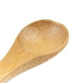thumbnail image 2 of BambooMN Carbonized Brown 4.3" Round Head Small Solid Bamboo Spice Salt Sugar Spoons, 30 Pieces, 2 of 7