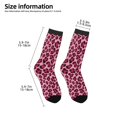 thumbnail image 2 of Honeii Rose Leopard Print Print Children's Colorful Socks,Unisex Kids and Toddlers' Cushioned Sock,Kids Athletic Crew Socks,for Everyday Wear and Sports, 2 of 5