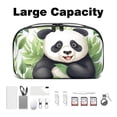 thumbnail image 3 of Panda Digital Bag with Oxford Cloth Material, Waterproof Travel Case for Cell Phone Charger Cord and Electronics, Charger Pouch and Cord Travel Organizer, 5.9x9.44x3.14 Inches, 3 of 6