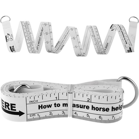 Horse Measuring Tape for Height and Weight Double Scale Horse Weight Tape Waist Measuring Tape for Weight Loss Weight Tape for Horses (8.2 Feet)