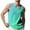 Mens Tank Tops Mint Green, variant on S-5X Mens Big & Tall Tank Tops Plus Size Sleeveless Crewneck Shirts Casual Pullover Gradient Printed Slim Athletic Workout Running Undershirts Vests