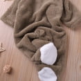thumbnail image 6 of Agkizg Baby Girls Hooded Fleece Footed Romper, Full Length Plushes Jumpsuit, Thick Warm Infant Winter Outfit, 6 of 6