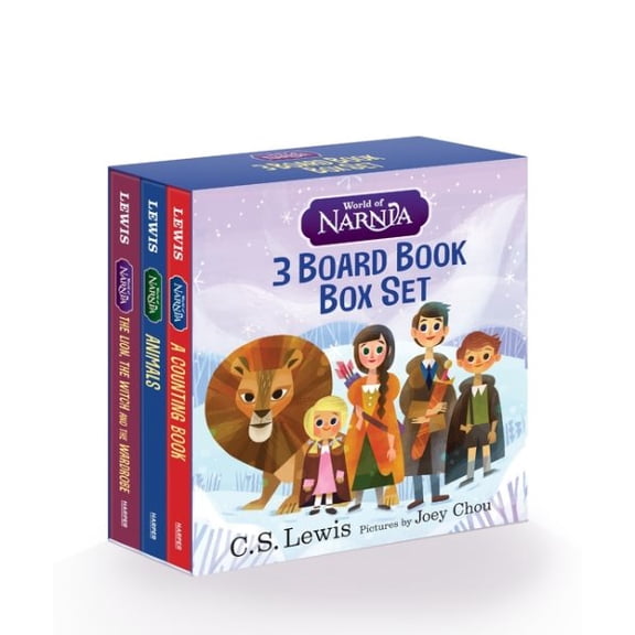 Pre-Owned World of Narnia: 3 Board Book Box Set: The Lion, the Witch, and the Wardrobe, The Chronicles of Narnia: Animals, The Chronicles of Narnia: A Counting