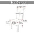 thumbnail image 2 of DYstyle 1/4/6/8 Pcs Home Decoration Solid Spandex Stretch Velvet Party Decor Dining Room Seat Cover Wedding Banquet Chair Cover Extra Large Slipcover, 2 of 3