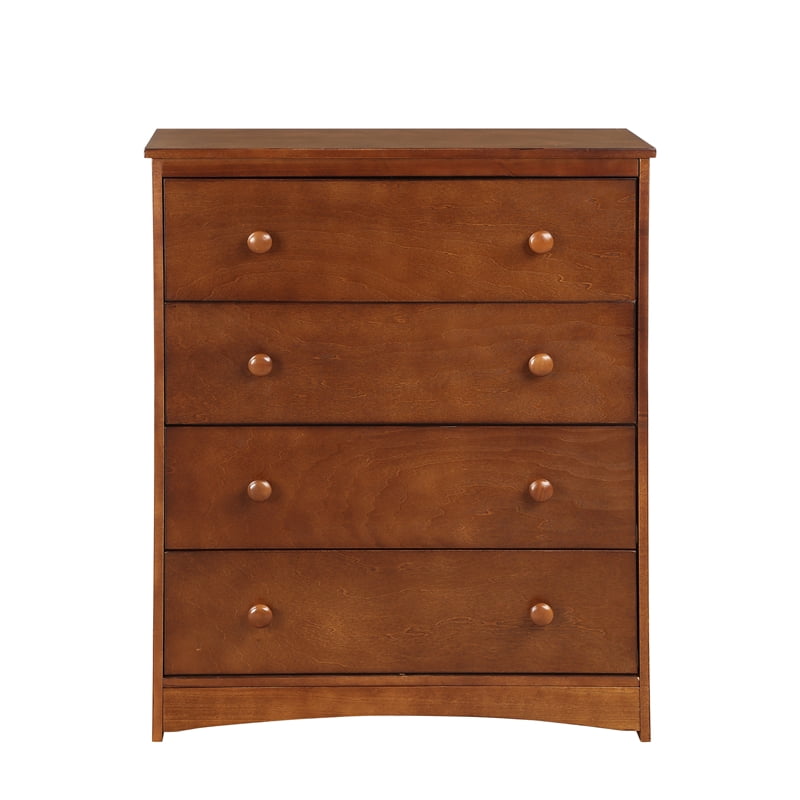Auchen Dresser Bedroom Tall Dresser Wood Storage Chest With 4