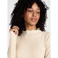 thumbnail image 5 of Scenario Women's Rib Mock Neck Top with Long Sleeves, Sizes XS-XXXL, 5 of 6