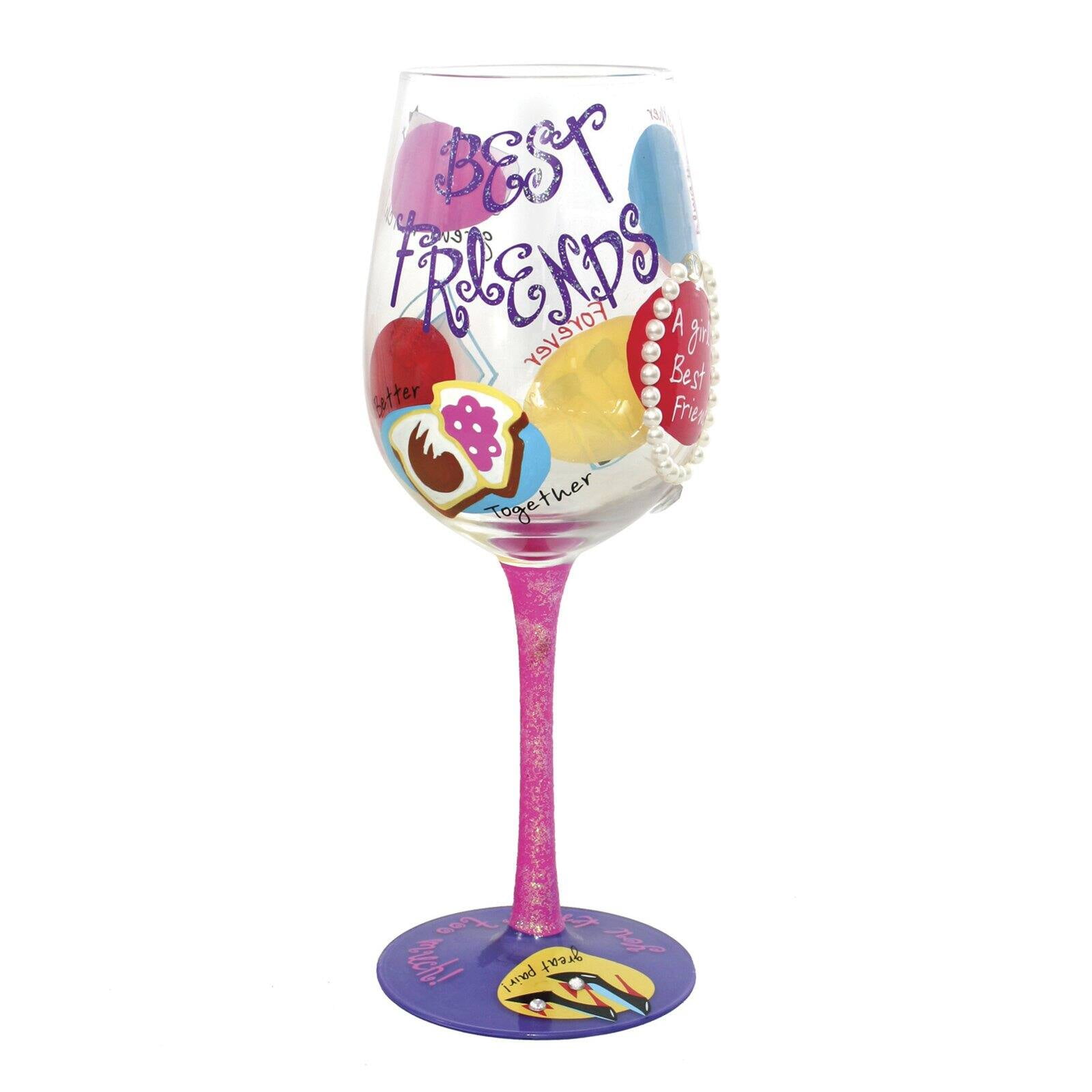 Top Shelf Best Friend Wine Glass Walmart Com Walmart Com