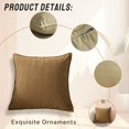 thumbnail image 4 of AUQ 2Pcs Decorative Pillow Covers Stylish Zipper Pillow Covers 16X16 Fade Resistant Throw Pillow Cover Colormixing5, 4 of 7