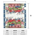 thumbnail image 6 of 4th of July Patriotic Flower Basket Mailbox Cover, Independence Day Magnetic Mailbox Cover, 21x18 Inch USA Floral American Flag Stars Stripes Decorative Standard Size Mailbox Post Cover, 6 of 6