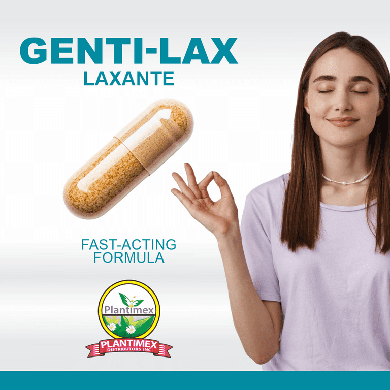 Genti-Lax Laxative - Gentle Digestive Support with 30 Capsules