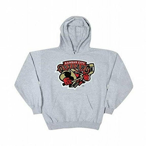 Kansas City Outlaws - Logo Grey Adult Hoodie - X-Large
