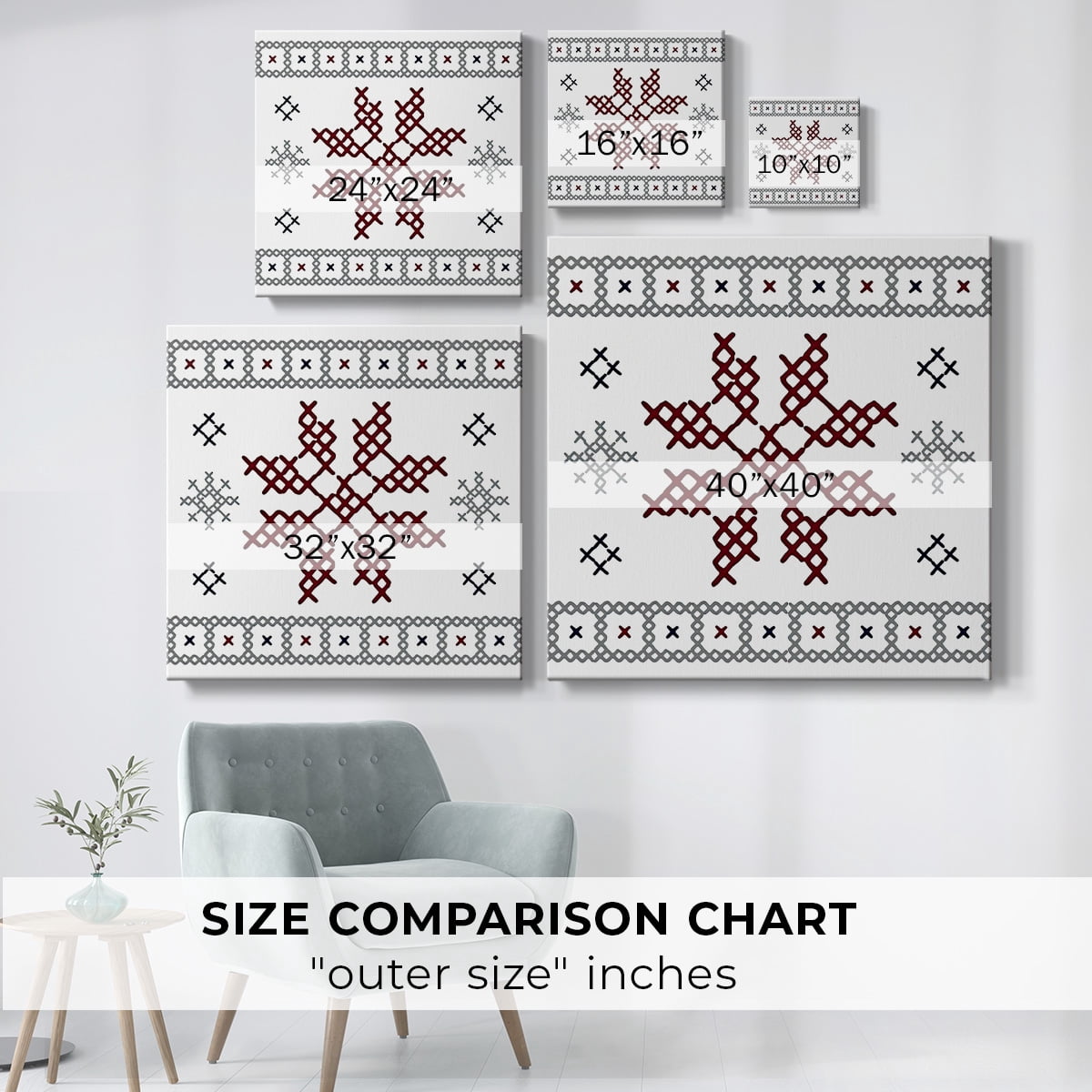 Snowflake Sweater- Gallery Wrapped Canvas