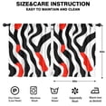 thumbnail image 2 of Blackout Kids Curtains,Red and Black Modern Art Geometric Childrens Insulated Curtains Set Of 2,Bedroom Essentials,Toddler Room Decor 52x63in(132x160cm), 2 of 4