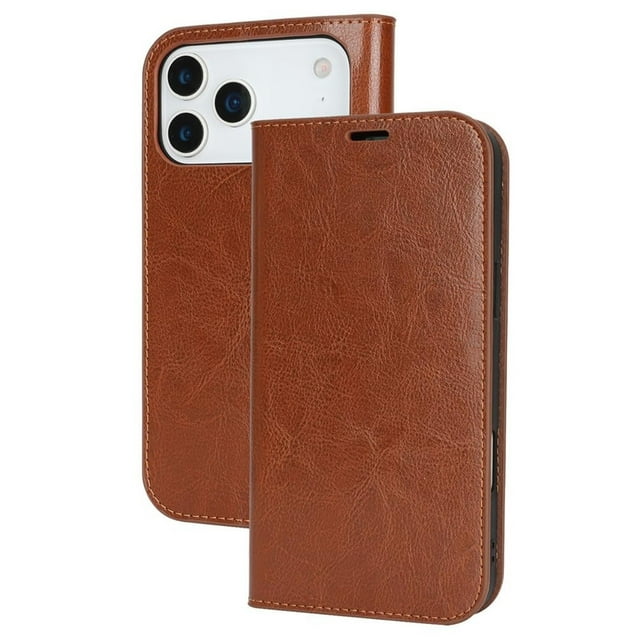 Case For IPhone 17 Pro Max/17 Pro/17 Air/17, PU Leather Shell With Anti-Fingerprint Card Insertion Holder Cover