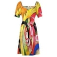thumbnail image 4 of Franz Marc Abstract Flowers Sleeveless Dress summer clothes Elegant gown Cocktail of dresses luxury dress, 4 of 6