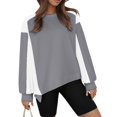 thumbnail image 2 of Futezty Sweatshirt for Women Casual Long Sleeve Crewneck Lightweight Pullover Tops Loose Sweatshirts, 2 of 8