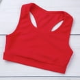 thumbnail image 5 of Hansber Kids Girls 2PCS Active Outfits Workout Racer Back Sports Bra Top with Shorts for Gymnastic Red XXL, 5 of 7
