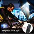 thumbnail image 5 of Luz de trabajo LED recargable de 200 lúmenes COB, lámpara de mecánico, linterna ultrapotente, lámpara de inspección para coche, garaje, taller, bricolaje, camping, con cable USB y clip (negro), 5 of 5