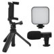 thumbnail image 1 of Smartphone Vlogging Kit Live Broadcast Phone Video Microphone Kit with Fill Light Tripod and Phone Holder, 1 of 5