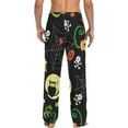 thumbnail image 7 of Men's Pajama Pants with Pockets Sleepwear Lounge Pants Stretch Casual Halloween Black, 7 of 7