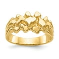 thumbnail image 2 of 14K Yellow Gold Ring Band Themed Nugget, Size 8, 2 of 5