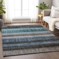 thumbnail image 6 of Dalyn Rugs Machine Washable Indoor/Outdoor Chantille Teal 9' x 12' Rug, 6 of 9