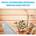 thumbnail image 5 of 25 Pack Foil Drip Pan Liners for Char Griller 8128 8036 8536 Flat Iron Griddle Gas Grills, Compatible with CharGriller Flatiron Griddle Grease Cup Liners, Aluminum Pans Disposable 7" x 4.2", 5 of 12