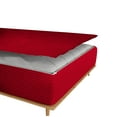 thumbnail image 5 of 5 Piece Sheet has Zippers Sheet Set, King Size 6 Inch Deep Pocket, 800 TC, Stripe Red Color., 5 of 9