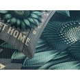 thumbnail image 3 of Ambesonne Teal Quilted Bedspread Set 3 Pcs, Aquamarine Tone Sunflowers, Queen Size, Seafoam Dark Sea Green, 3 of 4