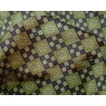 thumbnail image 4 of oneOone Silk Tabby Fabric Geometric & Floral Block Printed Fabric 1 Yard 42 Inch Wide, 4 of 4