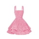 thumbnail image 5 of Vestido de bienvenida Dessiny con lentejuelas brillantes escalonadas en forma de A, rosa, 5 of 8