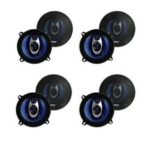 Pyle PL53BL 5.25" 200W Car Audio Triaxial Speakers Stereo Blue PAIR (4 Pack)