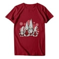 thumbnail image 2 of jsaierl Women's Christmas Shirts Short Sleeve Gnomes Graphic Tops Casual Crewneck Shirt Bleached Oversized Tees Blouse Top Women Fall Fashion 2025, 2 of 6