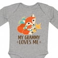 thumbnail image 4 of Inktastic My Grammy Loves Me Fox Boys or Girls Long Sleeve Baby Bodysuit, 4 of 5