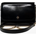 thumbnail image 2 of Tory Burch Emerson Flap Tory Gold Hardware Women's Shoulder Bag, Black, 2 of 6