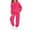 Hot Pink-B, variant on Kids 2 Piece Sweatsuit Set Hooded Print Sweatshirts Elastic Waist Jogger Pants Casual Sports Outfits With Pockets (160, White-C)