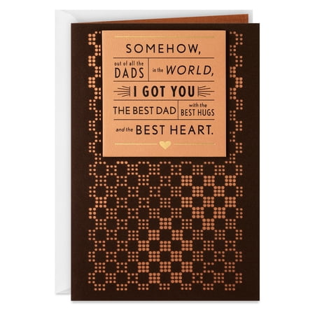 Hallmark Fathers Day Card for Dad (Best Heart)