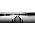 thumbnail image 2 of PhotoINC Studio 32x13 Black Ornate Wood Framed with Double Matting Museum Art Print Titled - Lake Pier, 2 of 4