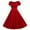 Red, variant on Womens Dresses for Wedding Guest Knee Length Women's Fashion Casual Solid Color Short Sleeve Square Neck Knee Length Dress