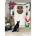 thumbnail image 5 of Merry Xmas Front Door Sign Funny Wreaths Hanging Wooden Plaque Decoration Round Rustic Wood Farmhouse Porch Decor for Home Front Door Decor, 12 x 12 Inch, 5 of 5
