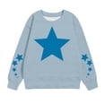 thumbnail image 1 of MeetoTime Sweat à Manches Longues pour Enfants Imprimé Étoile Col Rond pour Garçons Filles 1-12 Ans, 1 of 4