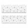 thumbnail image 2 of Winter Bench Cushion Set of 2, Ornamental Crystals of Ice Freezing Weather in January Cold Abstract, Standard Size Foam Pad and Decorative Cover, Grey Grey White, by Ambesonne, 2 of 4