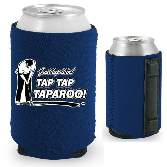 Just Tap It In Tap Tap Taparoo! Magnetic Can Coolie (Navy)