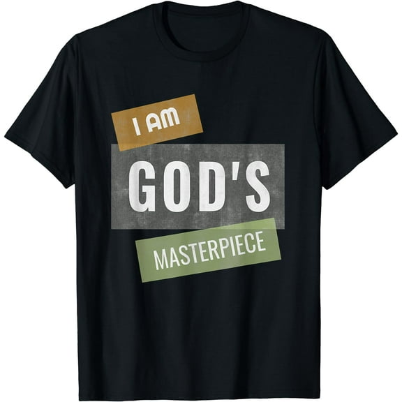 Christian Inspirational Saying Quote For Men Women Funny Creative Graphic T-Shirt Black Large